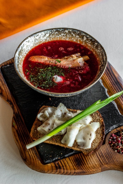Борщ с фасолью